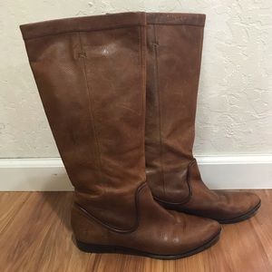 Cognac Frye Cindy Slouch knee-high boots 👢